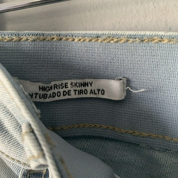 ava viv high rise skinny jeans 16 Light Wash - Picture 5 of 11